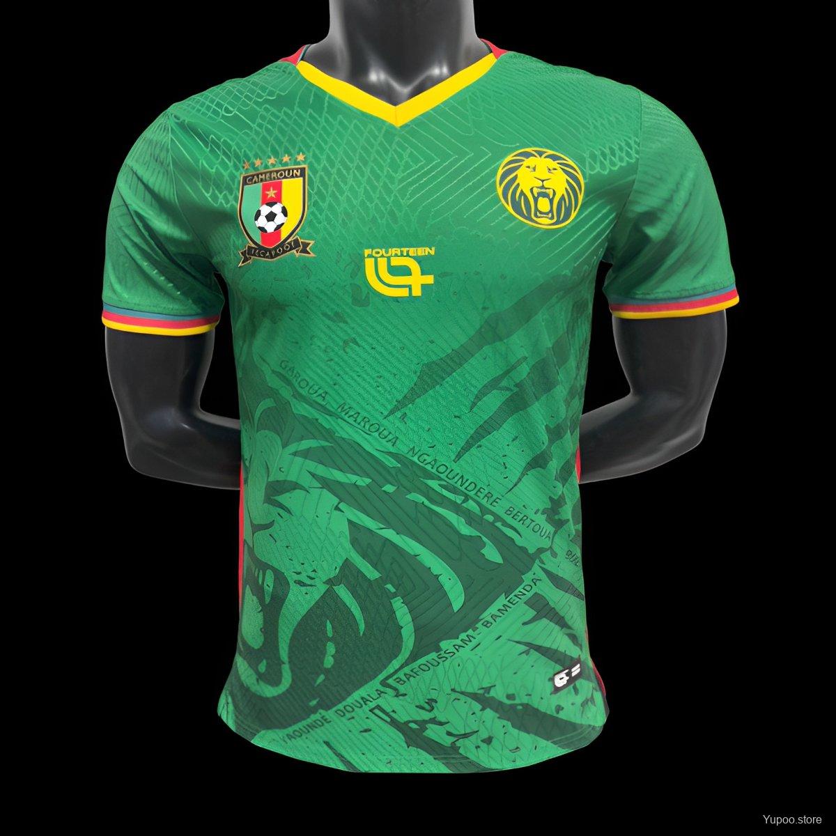 Camiseta de fútbol Camerún 2025/26 LOCAL MANGA CORTA VERSION JUGADOR